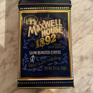 Vintage Maxwell House 1892 tin